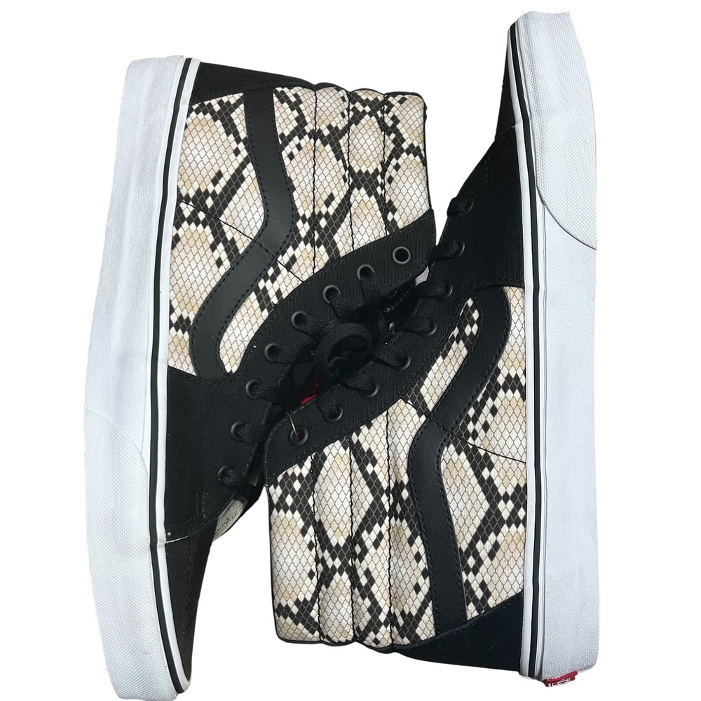 Vans Sk8-Hi Python Black High Top Sneakers Mens 12 New Classic Casual Urban
